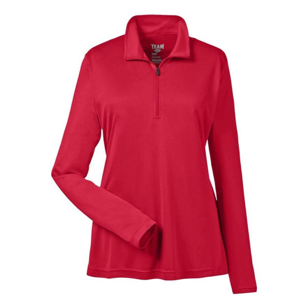 Team 365 Women's Zone Performance Quarter-Zip Pullover / Sport Red